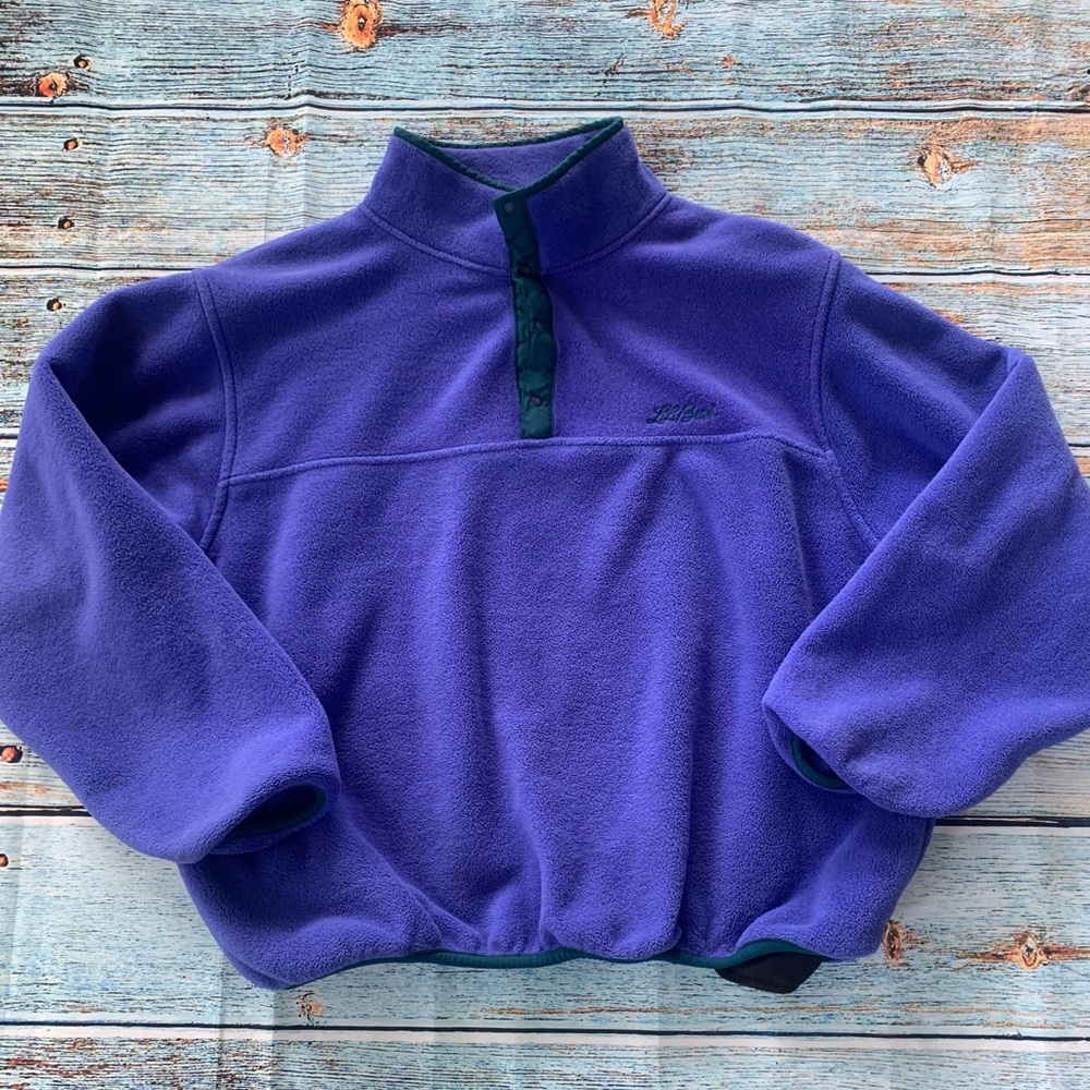 Vintage L.L Bean T Snap Fleece